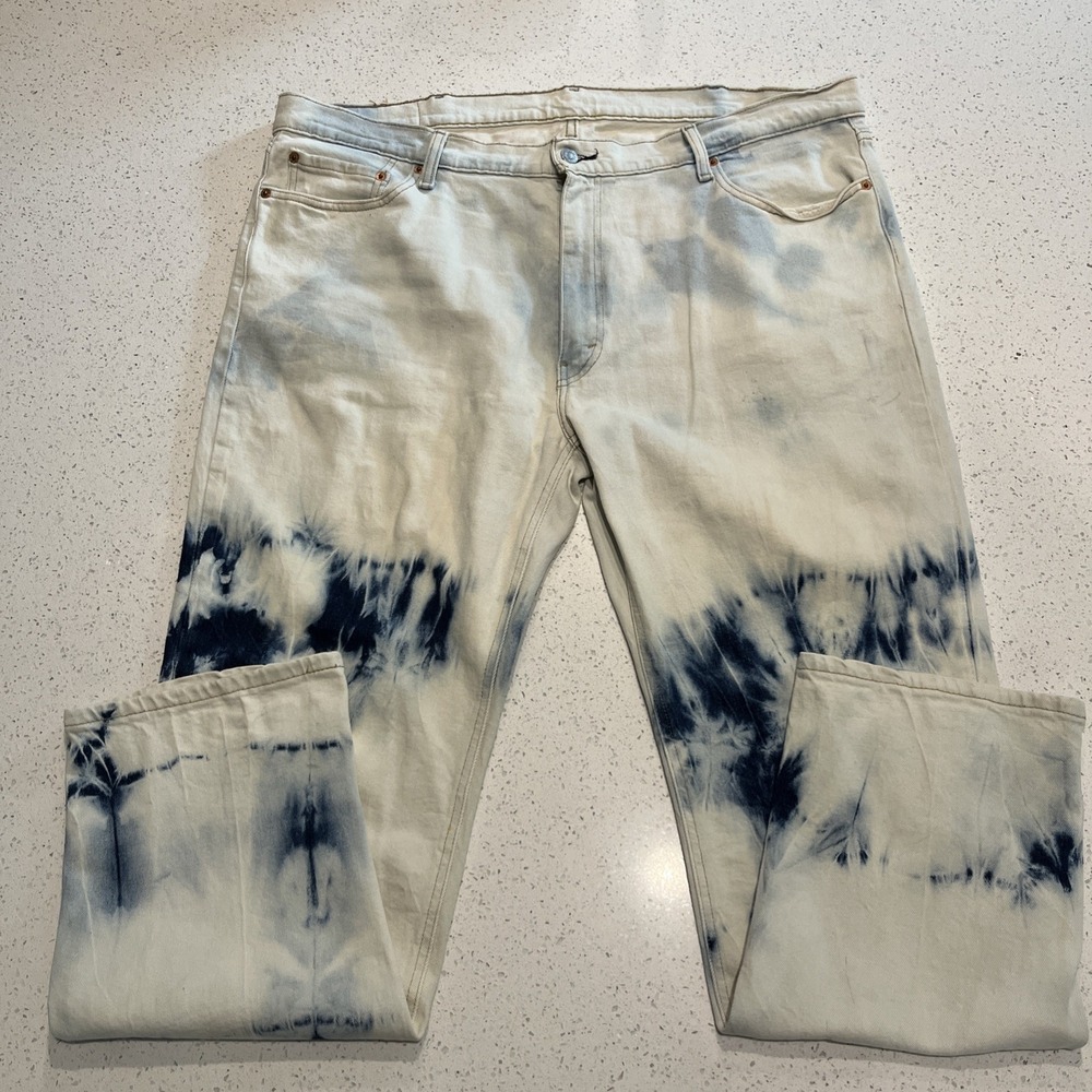 Levi's 541 Men's Athletic Straight Stretch Acid Wash Jeans - Size 40/32